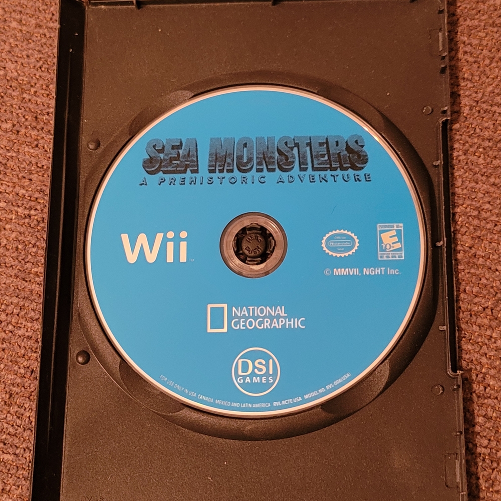 National Geographic Sea Monsters Wii Game - Vibrant Blue